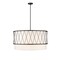 Z-Lite Dalton 5 Light Pendant, Matte Black & White 198-32MB - alternate 5